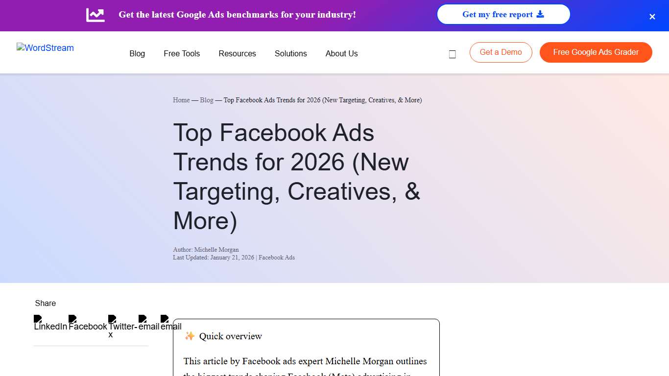 Top Facebook Ads Trends for 2026 (New Targeting, Creatives, & More) WordStream
